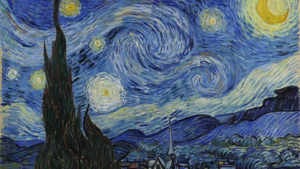 Grafik Tasarımda Denge - Mozaik Dengeye Örnek Olarak Van Gogh - Yıldızlı Gece Tablosu