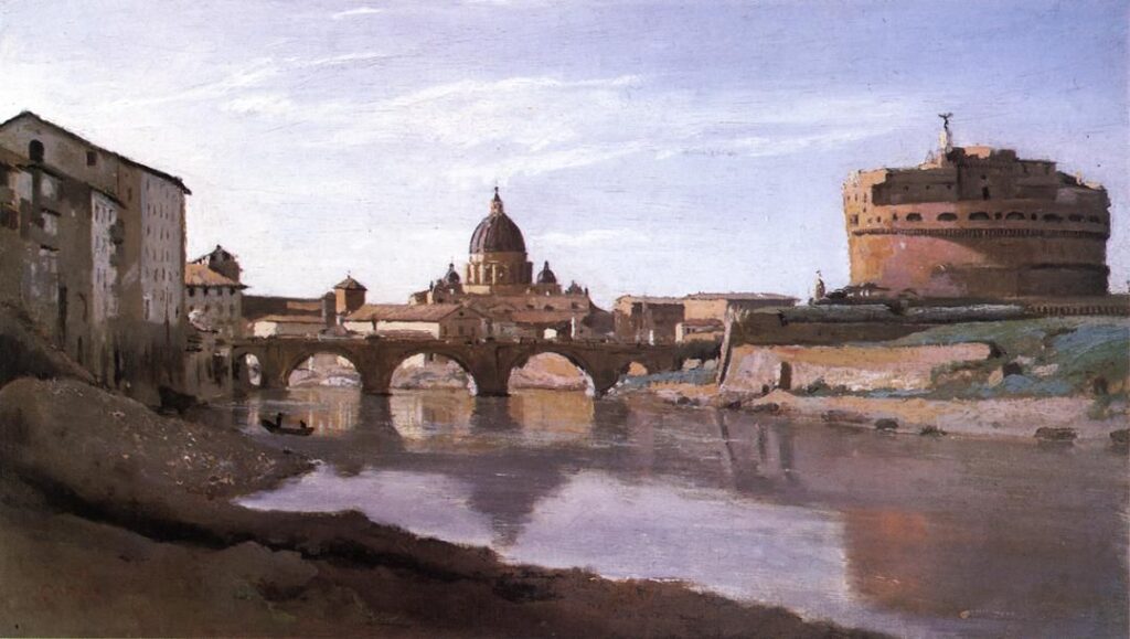 Asimetrik Denge Örneği:
Jean Baptiste Camille Corot - St. Peter’s and the Castel Saint ‘Angelo