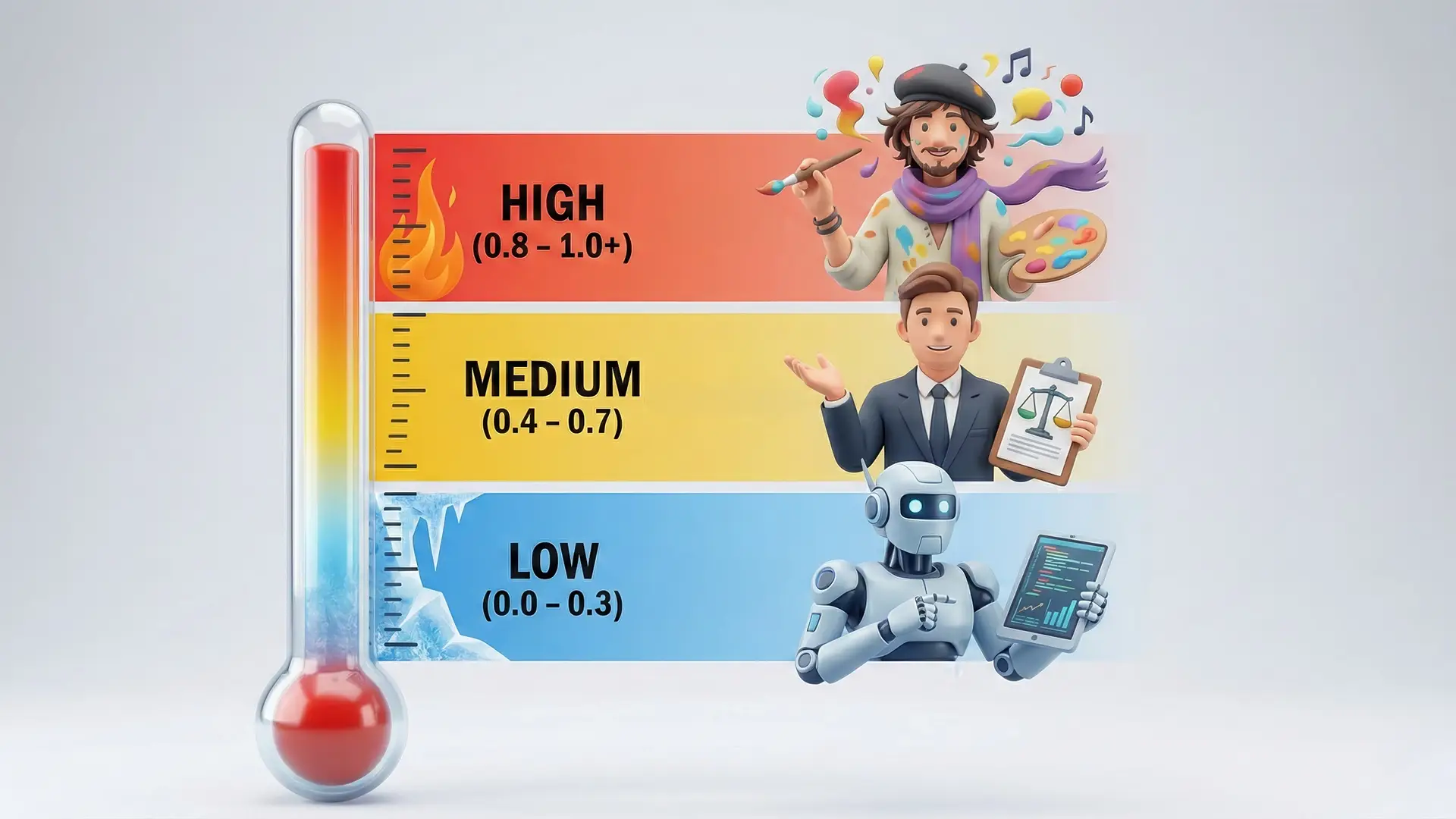 Prompt Mühendisliği sadece metinden ibaret değildir; aynı zamanda modelin parametrik ayarlarını da yönetmelisiniz. Bunlardan en önemlisi Sıcaklık yani yaratıcılık katsayısıdır.
